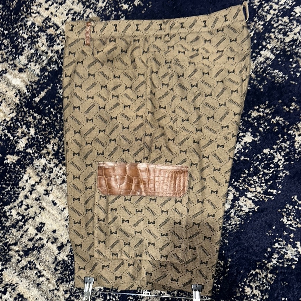Vintage Mauri Tan Shorts with Brown Accent